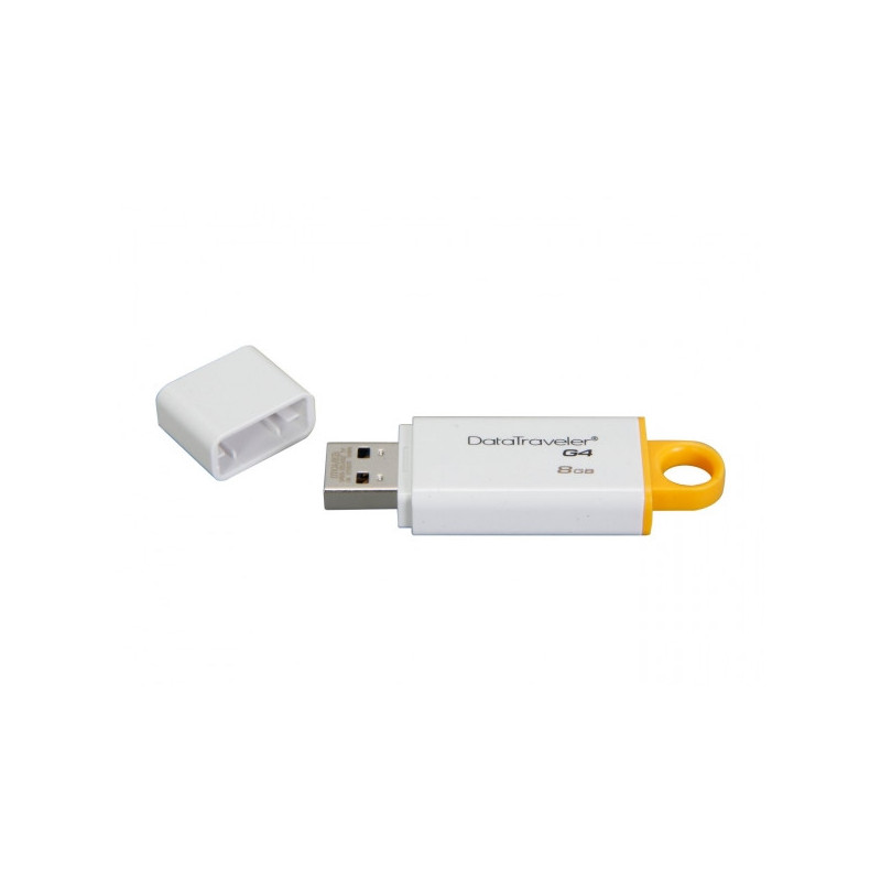 Флеш-память Kingston DataTraveler G4 8Gb USB 3.0 белая