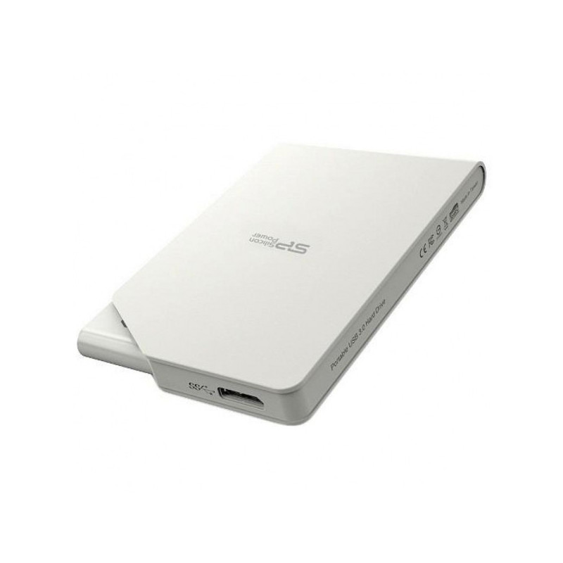 Жесткий диск Silicon Power USB 3.0 1Tb SP010TBPHDS03S3W Stream S03 2.5" белый