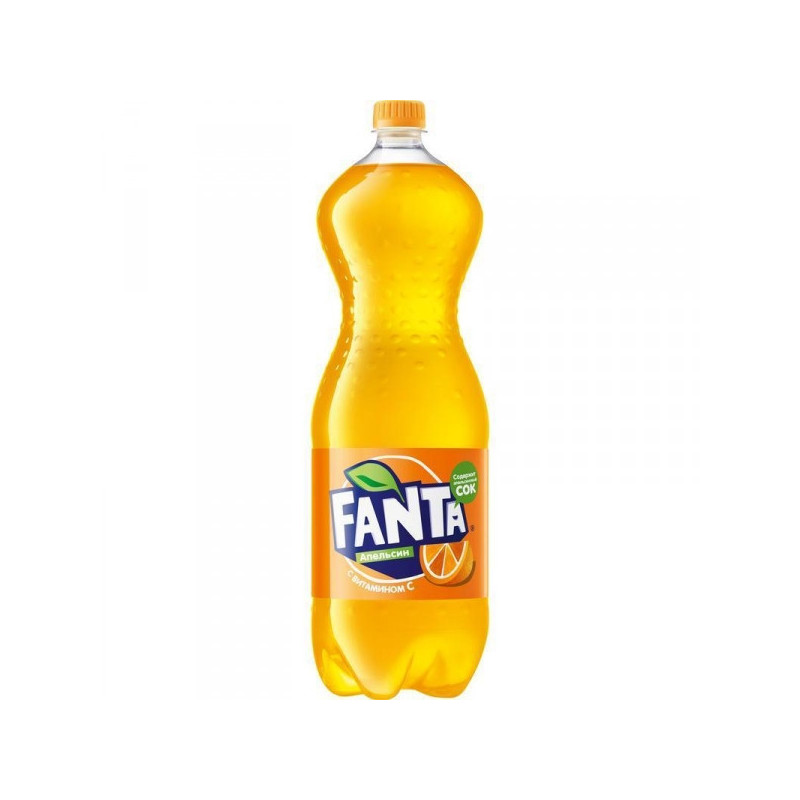 Напиток Fanta апельсин 2 литра газированный 6 штук в упаковке