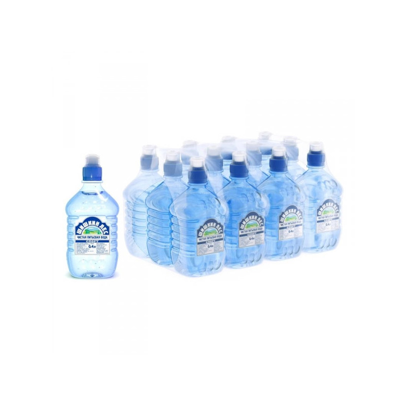 Вода питьевая Шишкин лес Спорт негазированная 0,4 литра 12 штук в упаковке