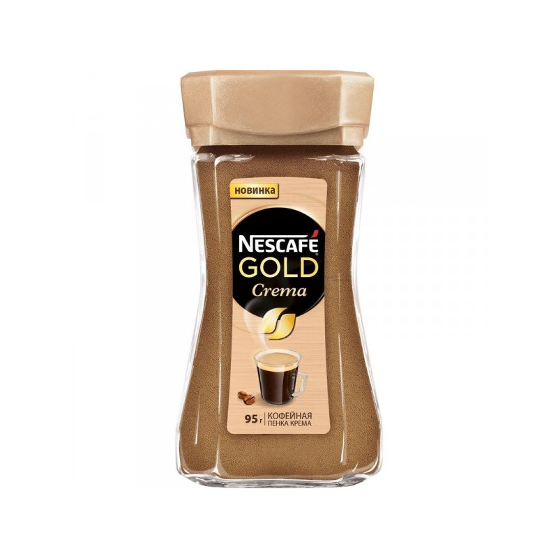 Кофе порошкообразный Nescafe Gold Crema 95 грамм стекло