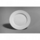 Тарелка обеденная Wilmax фарфоровая белая 25.5 см