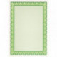 Сертификат-бумага зеленая рамка А4 115 г пачка 25 листов с водяными знаками
