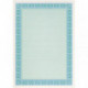 Сертификат-бумага синяя рамка А4 115 г пачка 25 листов с водяными знаками