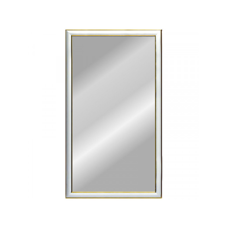 Зеркало настенное прямоугольное, 400*800, багет белый