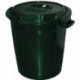 Бак 60 литров с крышкой из пластика цвет зеленый