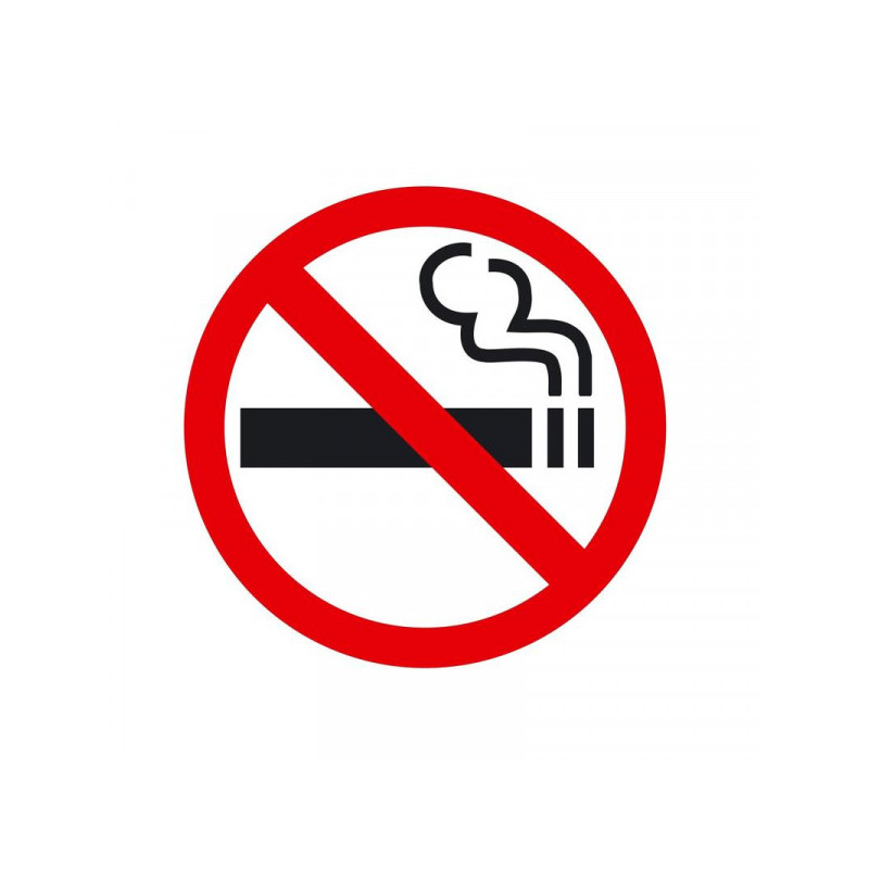 Знак безопасности P01 Запрещается курить (плёнка, 200х200) упаковка 10 штук