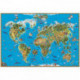 Карта "Мир" Обитатели Земли DMB, 1290*890мм, матовая ламинация