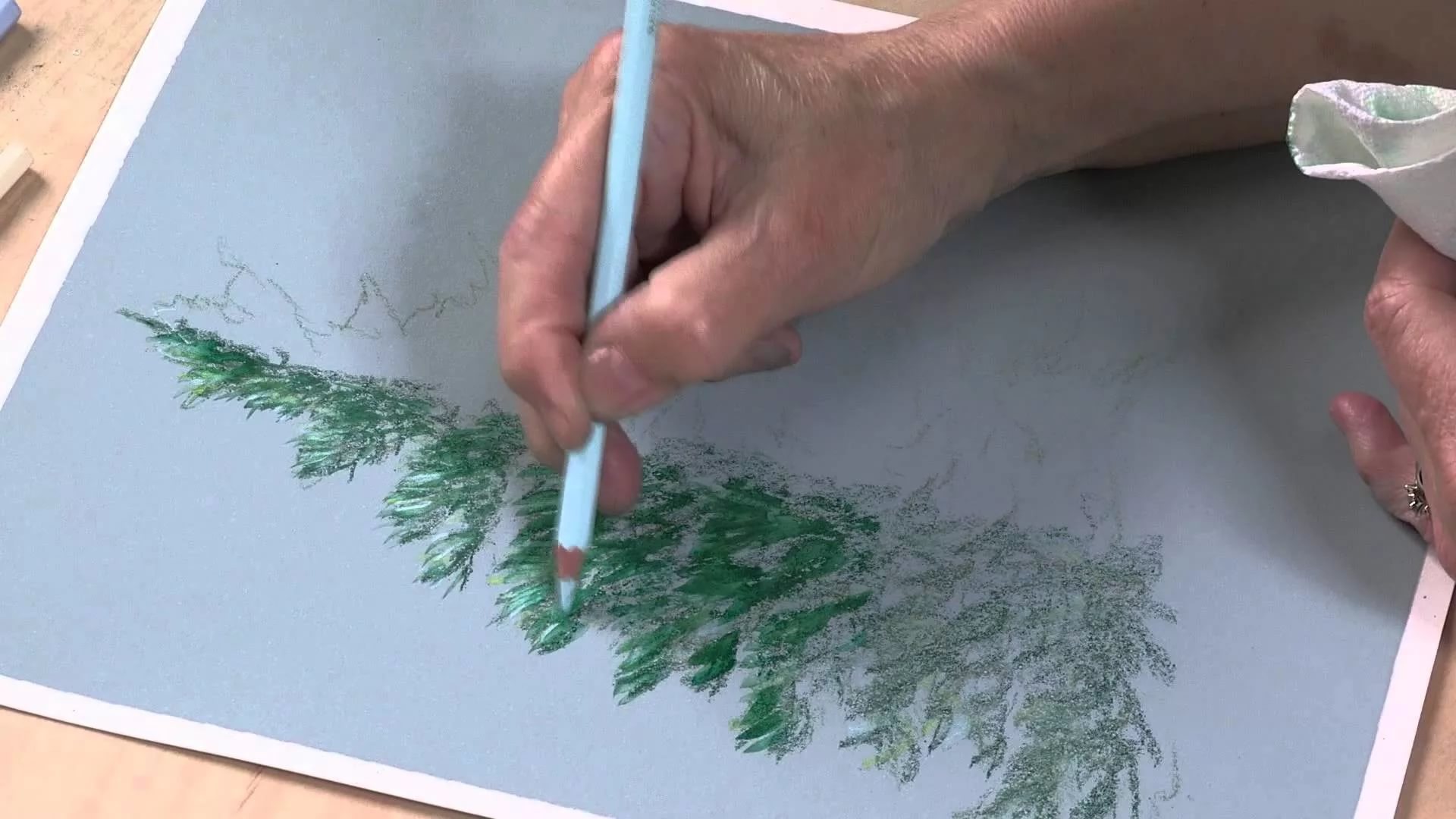 Техники исполнения цветным карандашом